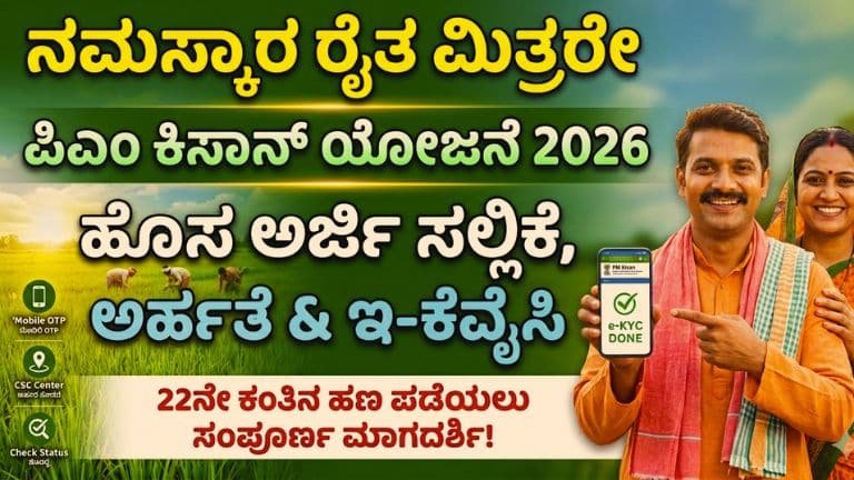 ಪಿಎಂ ಕಿಸಾನ್ ಯೋಜನೆ 2026