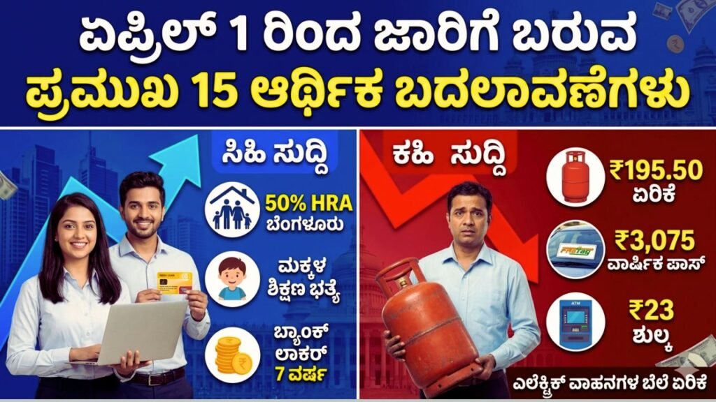 ಏಪ್ರಿಲ್ 1 ರ ಹೊಸ ನಿಯಮಗಳು 2026