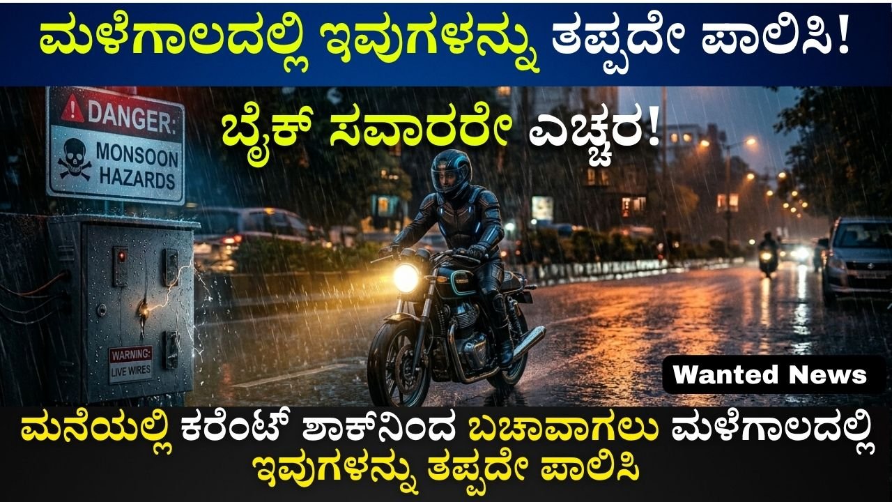 ಮಳೆಗಾಲದಲ್ಲಿ ಇವುಗಳನ್ನು ತಪ್ಪದೇ ಪಾಲಿಸಿ